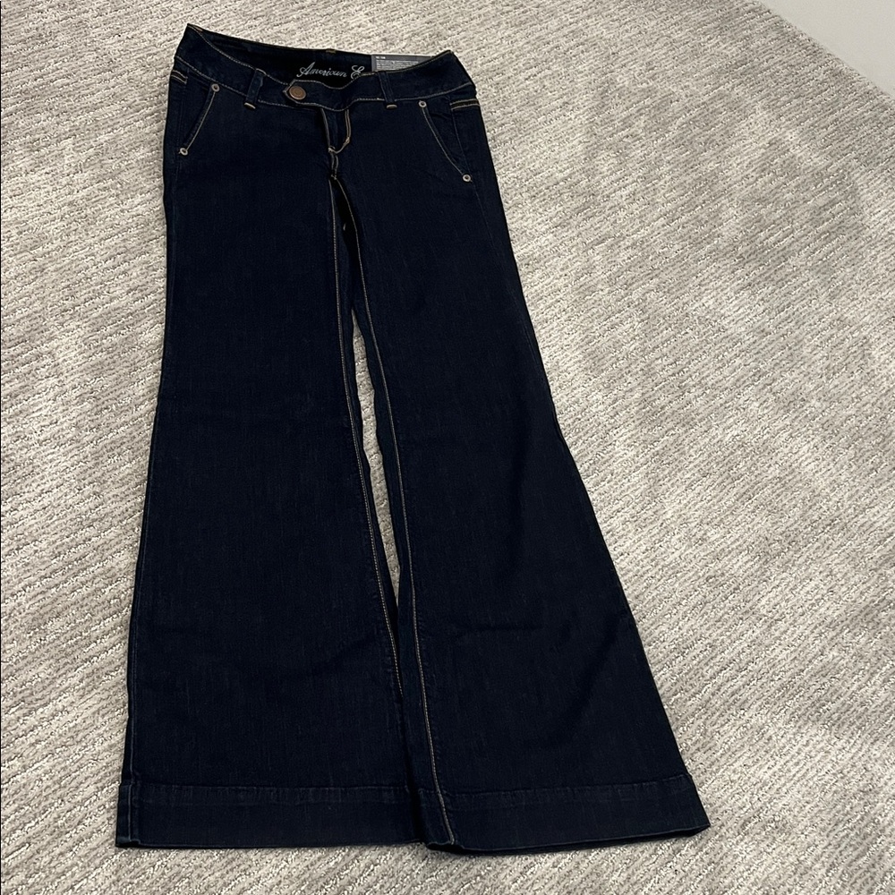 American Eagle Outfitters Dark Blue Jeans - Picture 3 of 3